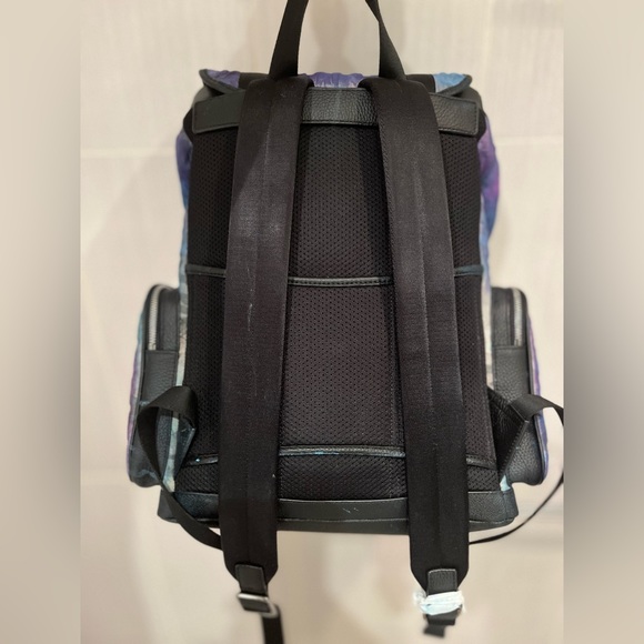 Authentic Michael kors embossed Denim Utility Cooper Men’s Backpack GalaxyColors - Picture 8 of 11